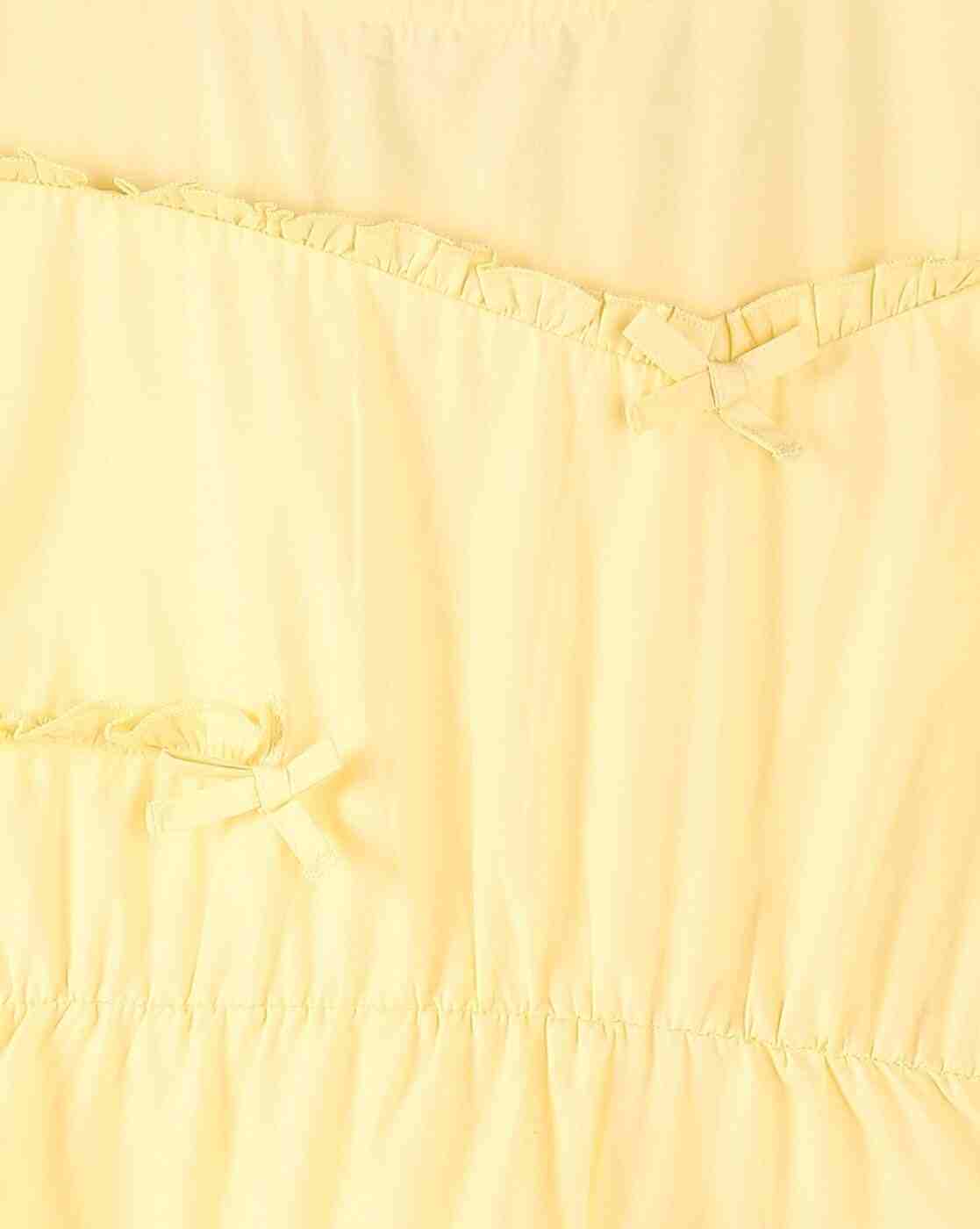 RIO GIRLS | Girls Round-Neck Tiered Dress|2