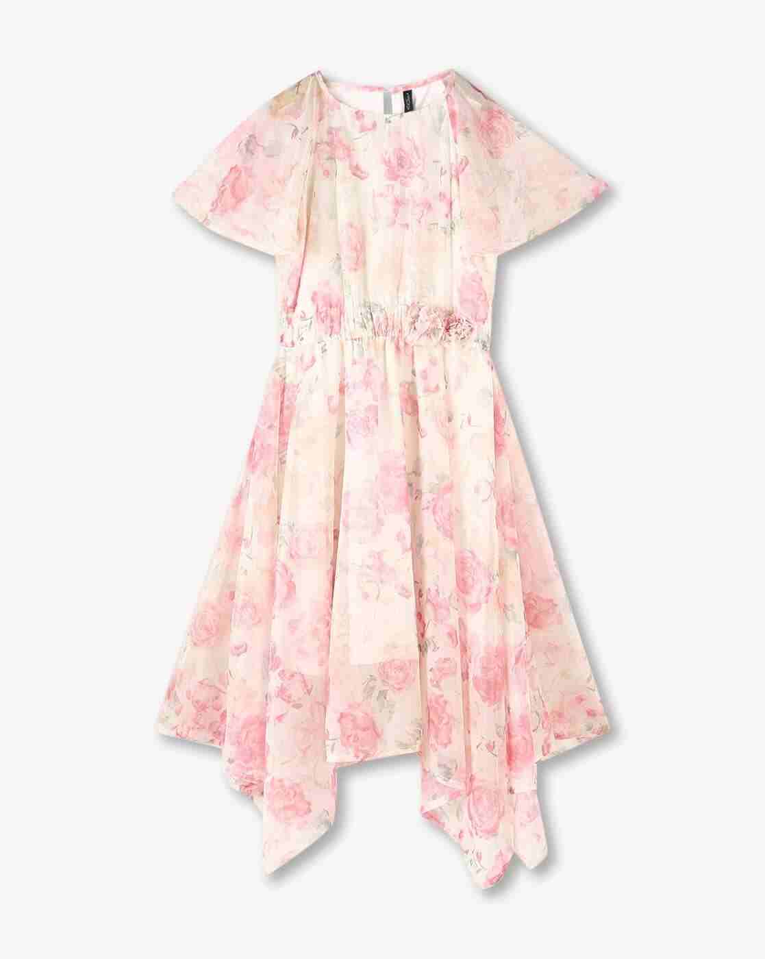 RIO GIRLS | Girls Floral Print Fit & Flare Dress|0