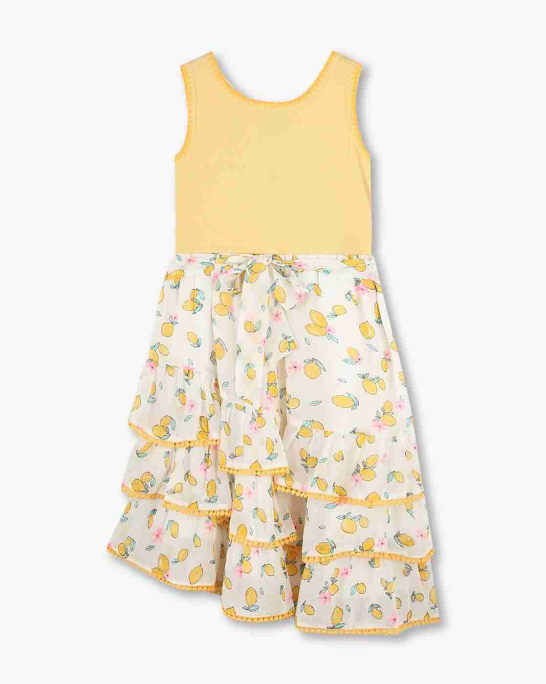 RIO GIRLS | Girls Printed Tiered Dress|1