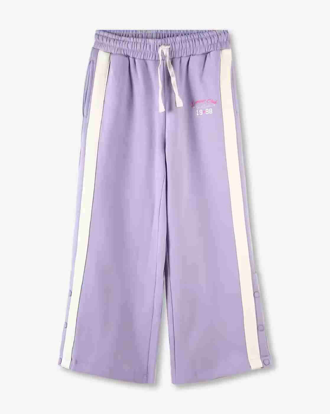 RIO GIRLS | Girls Striped Wide-Leg Track Pants|0