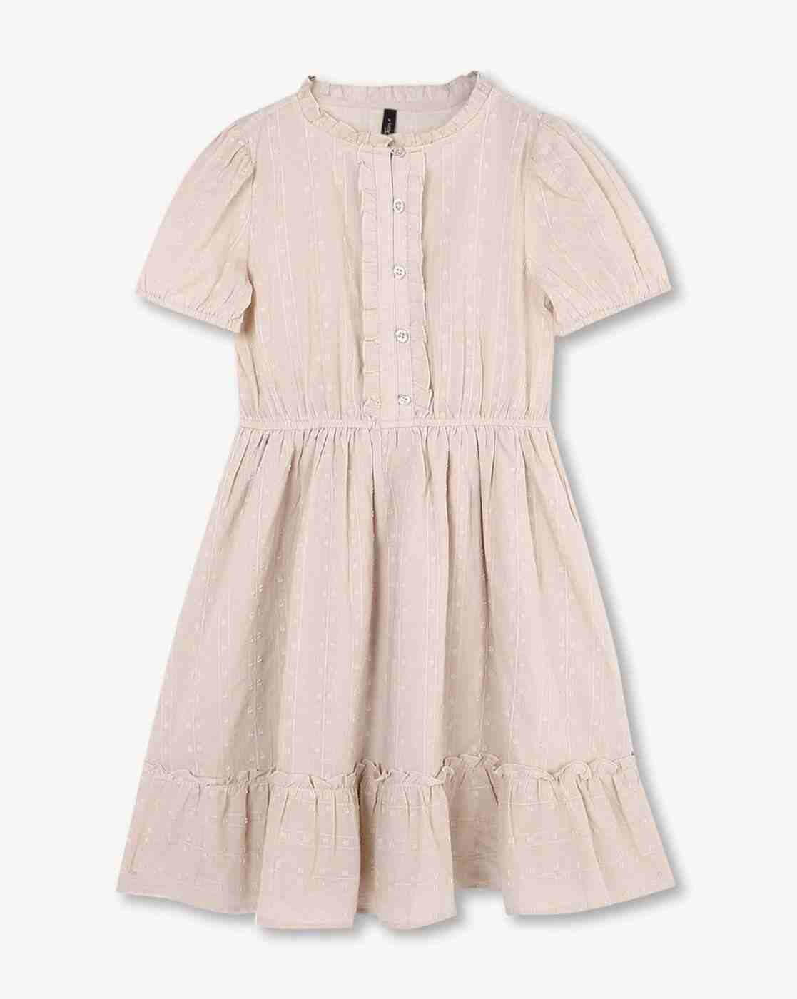 RIO GIRLS | Girls Embroidered Fit & Flare Dress|1