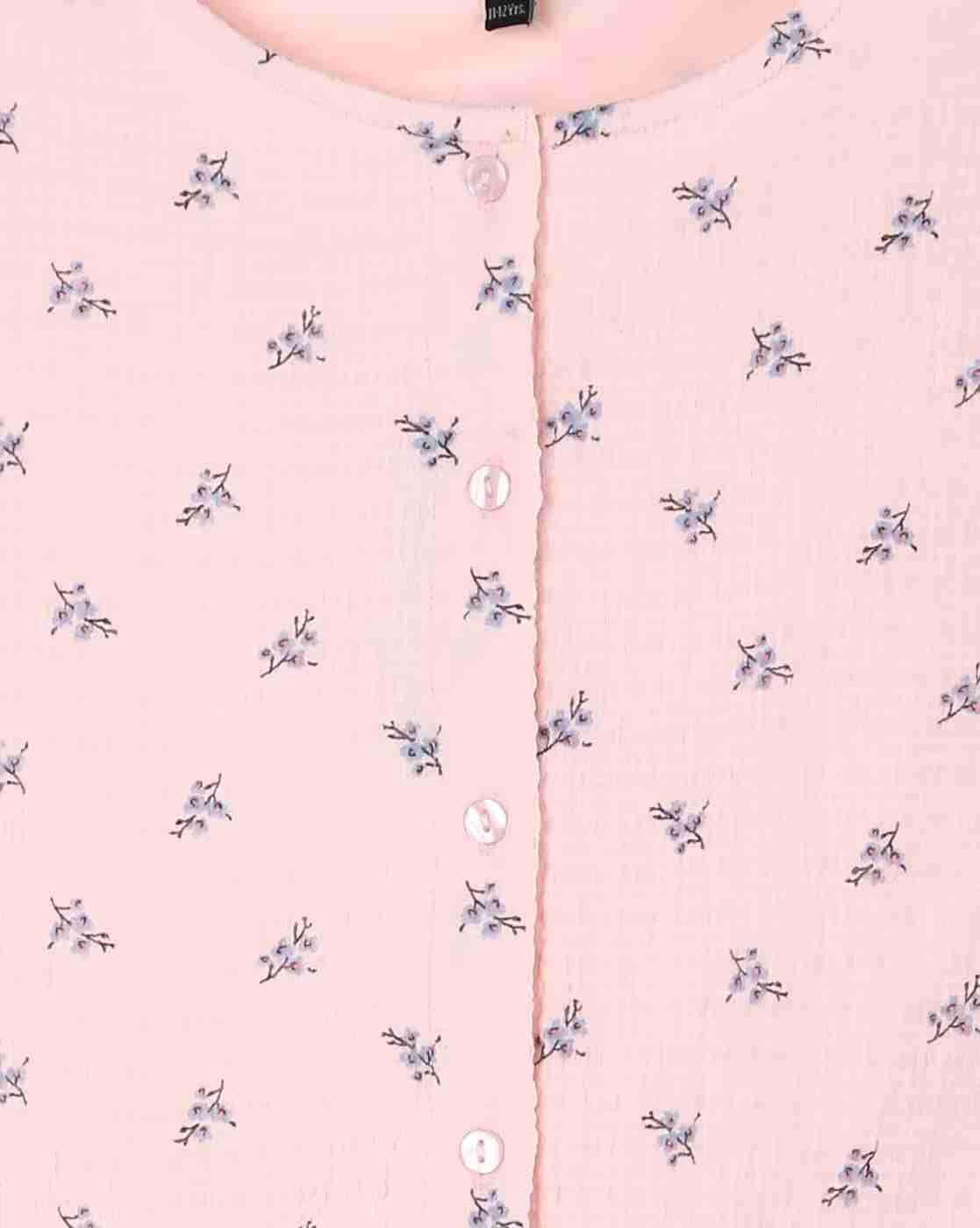 RIO GIRLS | Girls Floral Print Regular Fit Top with Tie-Up|2