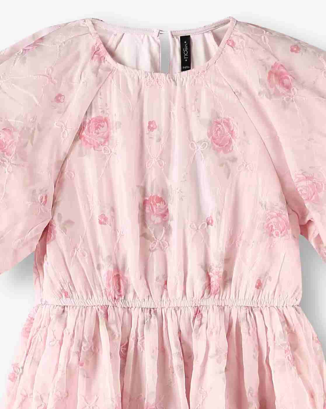 RIO GIRLS | Girls Floral Print Fit & Flare Dress|2