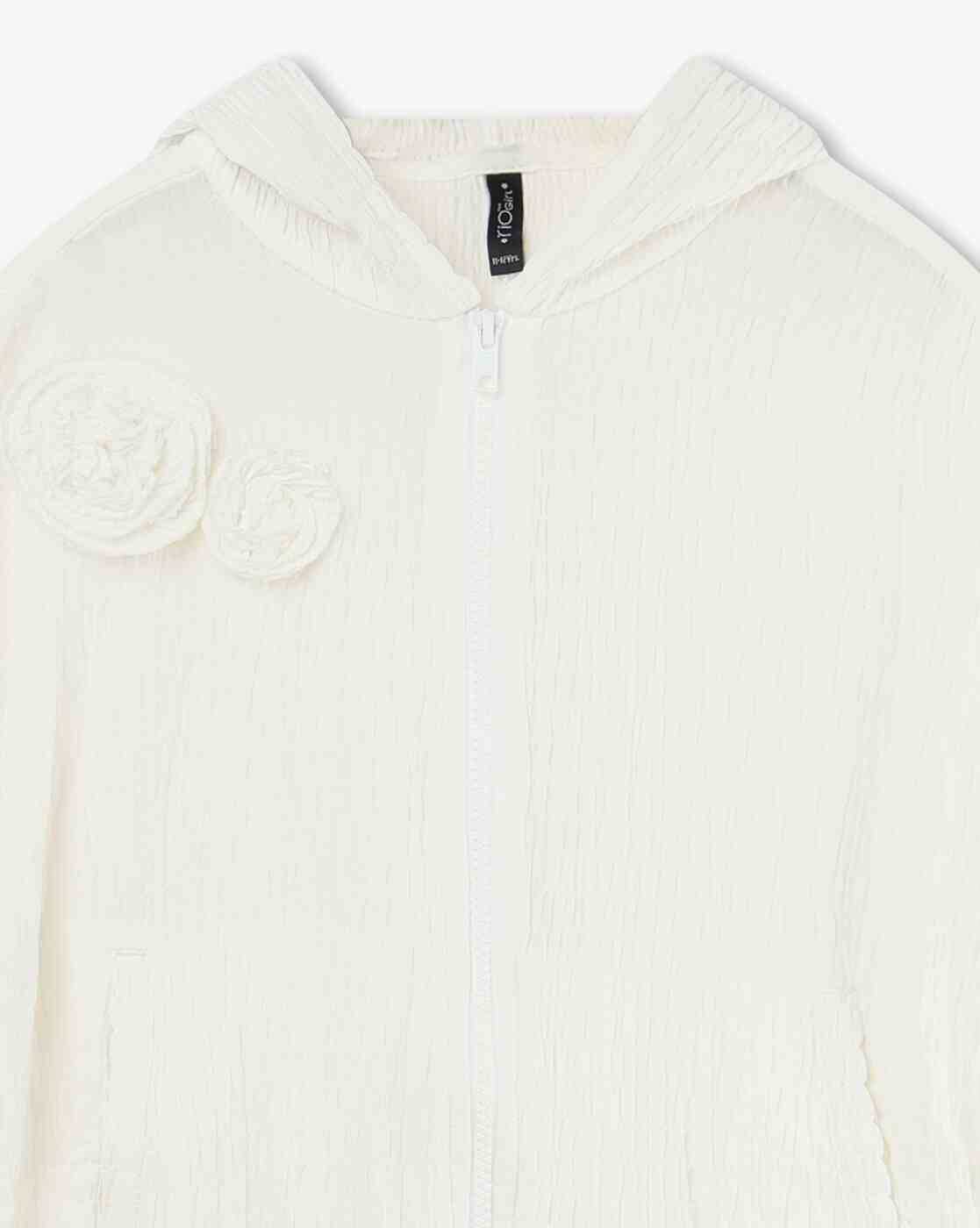 RIO GIRLS | Girls Regular Fit Zip-Front Hoodie|2
