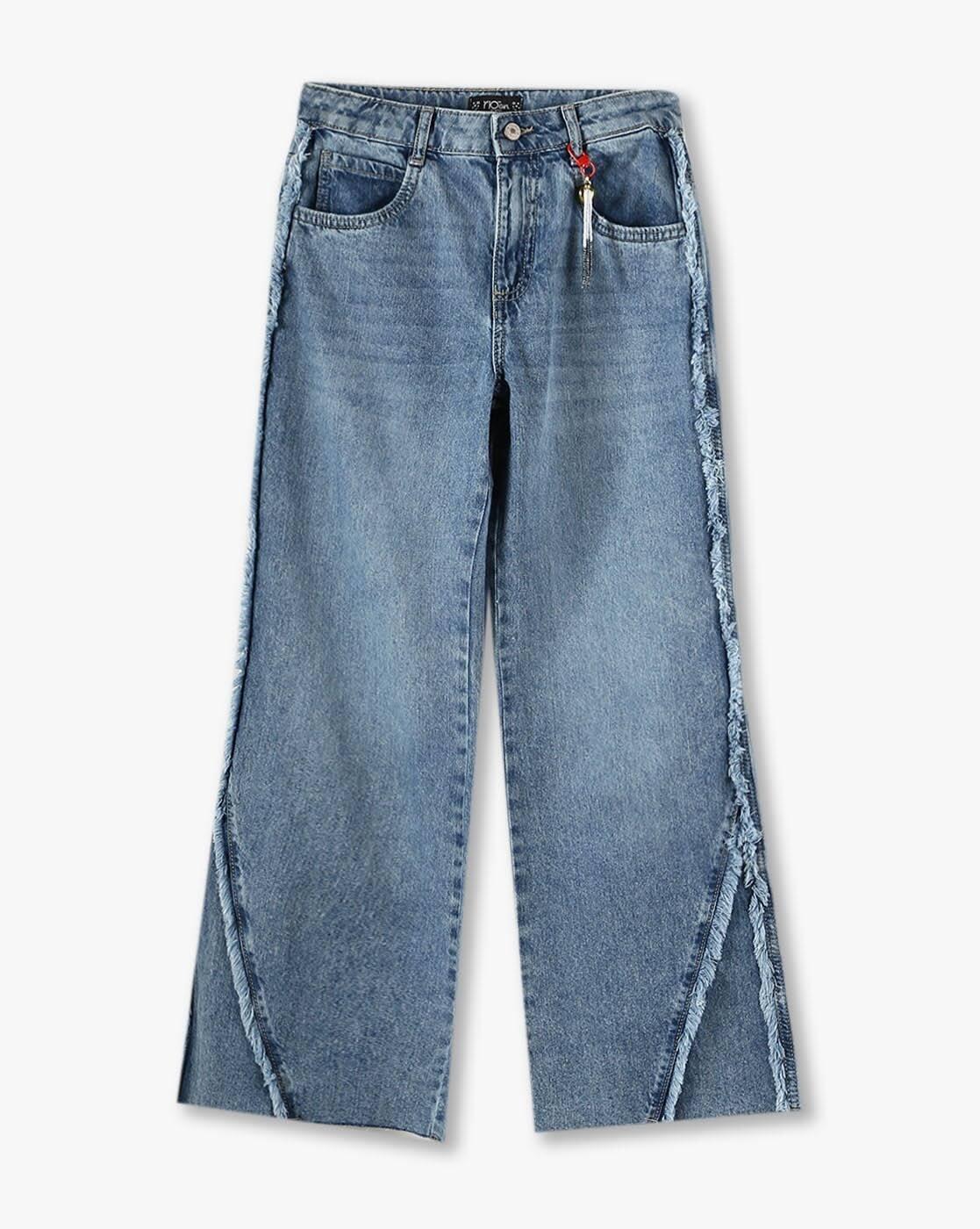 RIO GIRLS | Boys Mid-Wash Flared Jeans|0