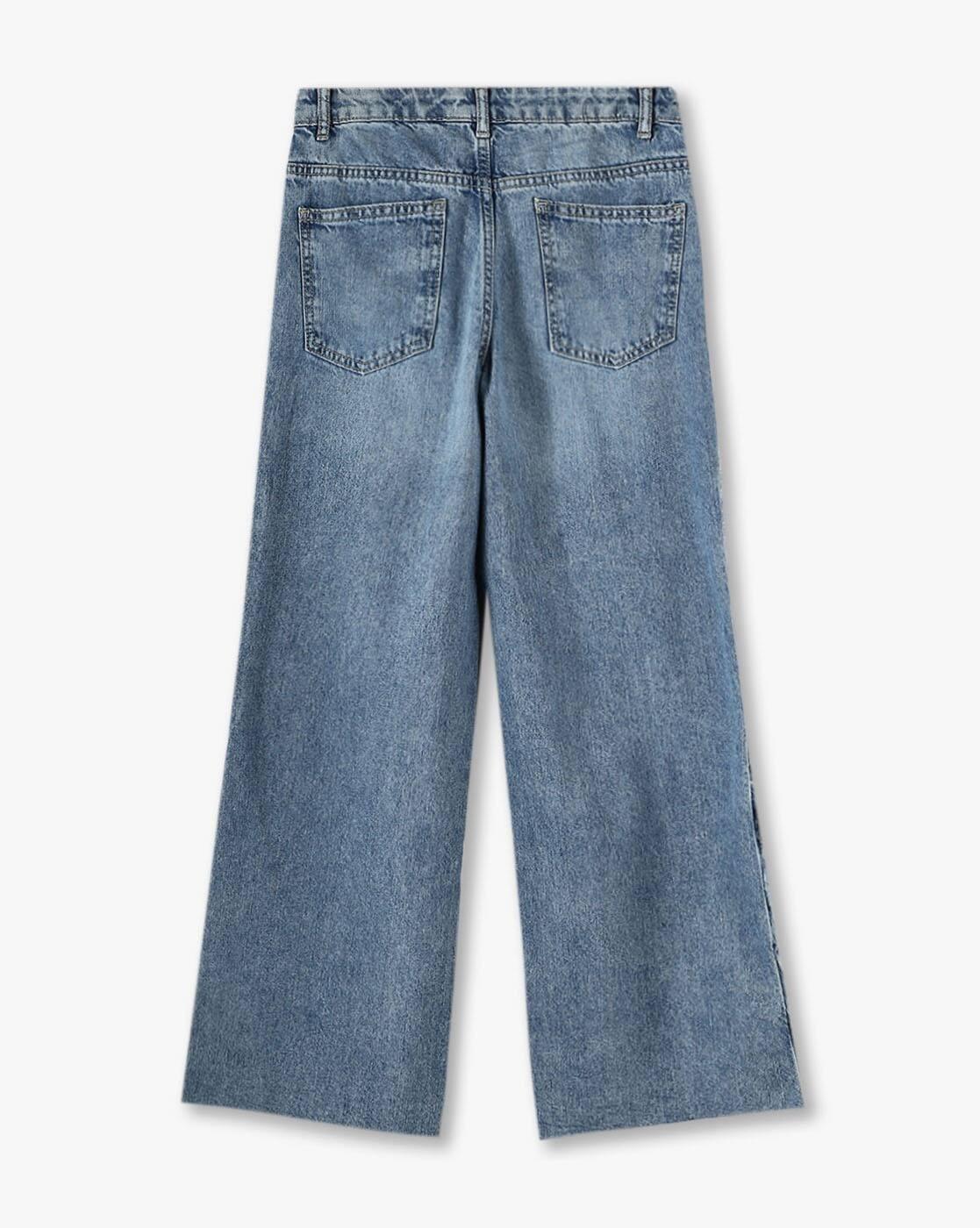 RIO GIRLS | Boys Mid-Wash Flared Jeans|1