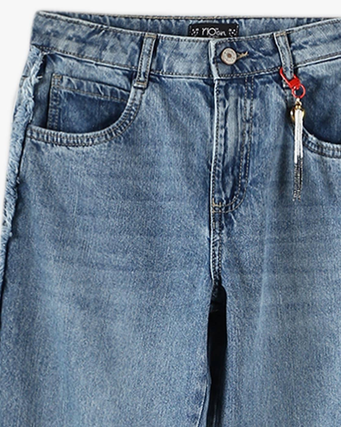 RIO GIRLS | Boys Mid-Wash Flared Jeans|2