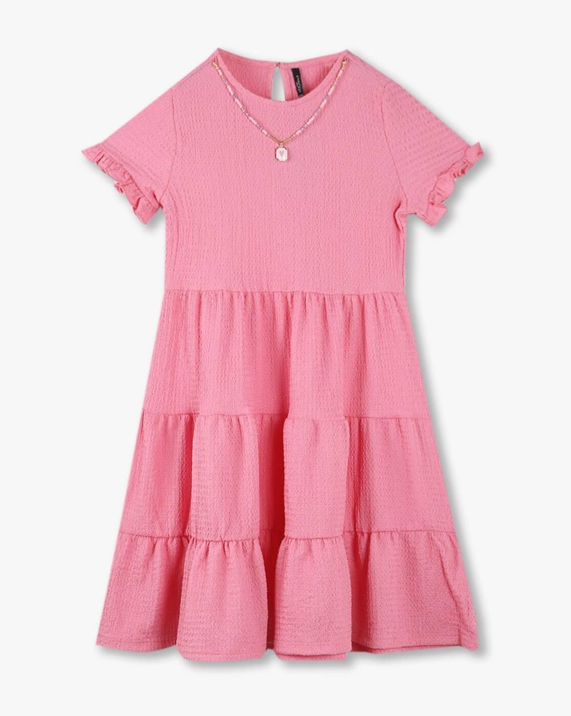 RIO GIRLS | Girls Beaded Tiered Dress|0