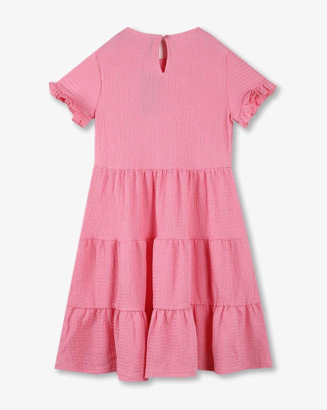 RIO GIRLS | Girls Beaded Tiered Dress|1