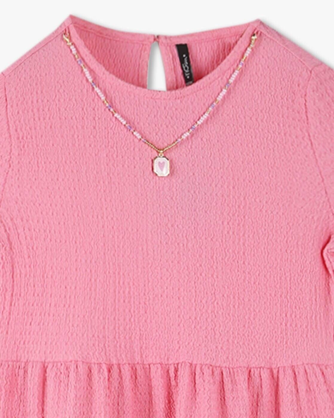 RIO GIRLS | Girls Beaded Tiered Dress|2