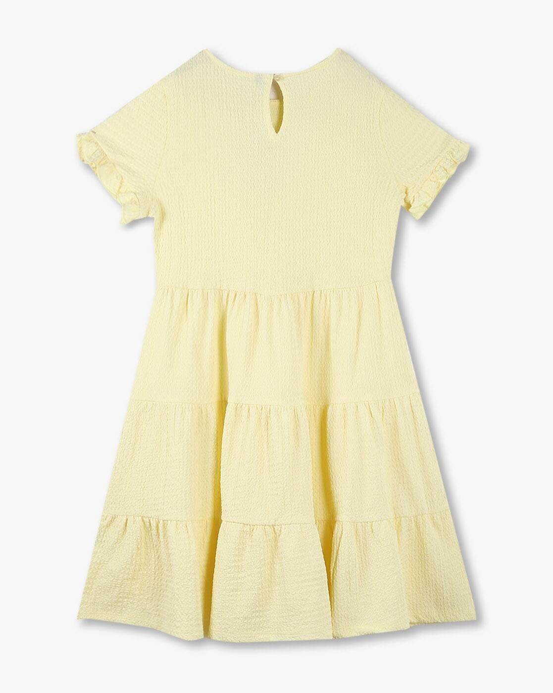 RIO GIRLS | Girls Beaded Tiered Dress|1