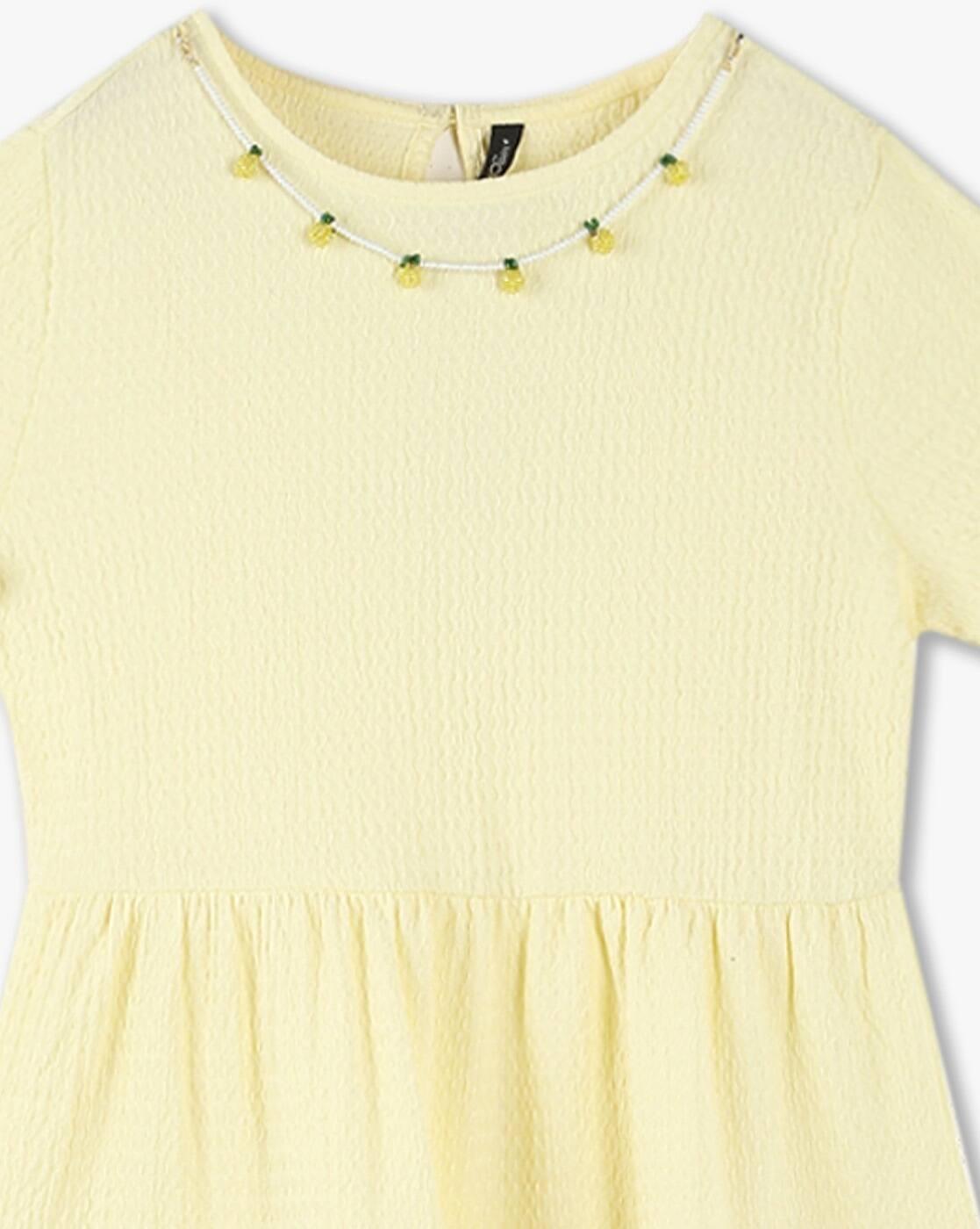 RIO GIRLS | Girls Beaded Tiered Dress|2