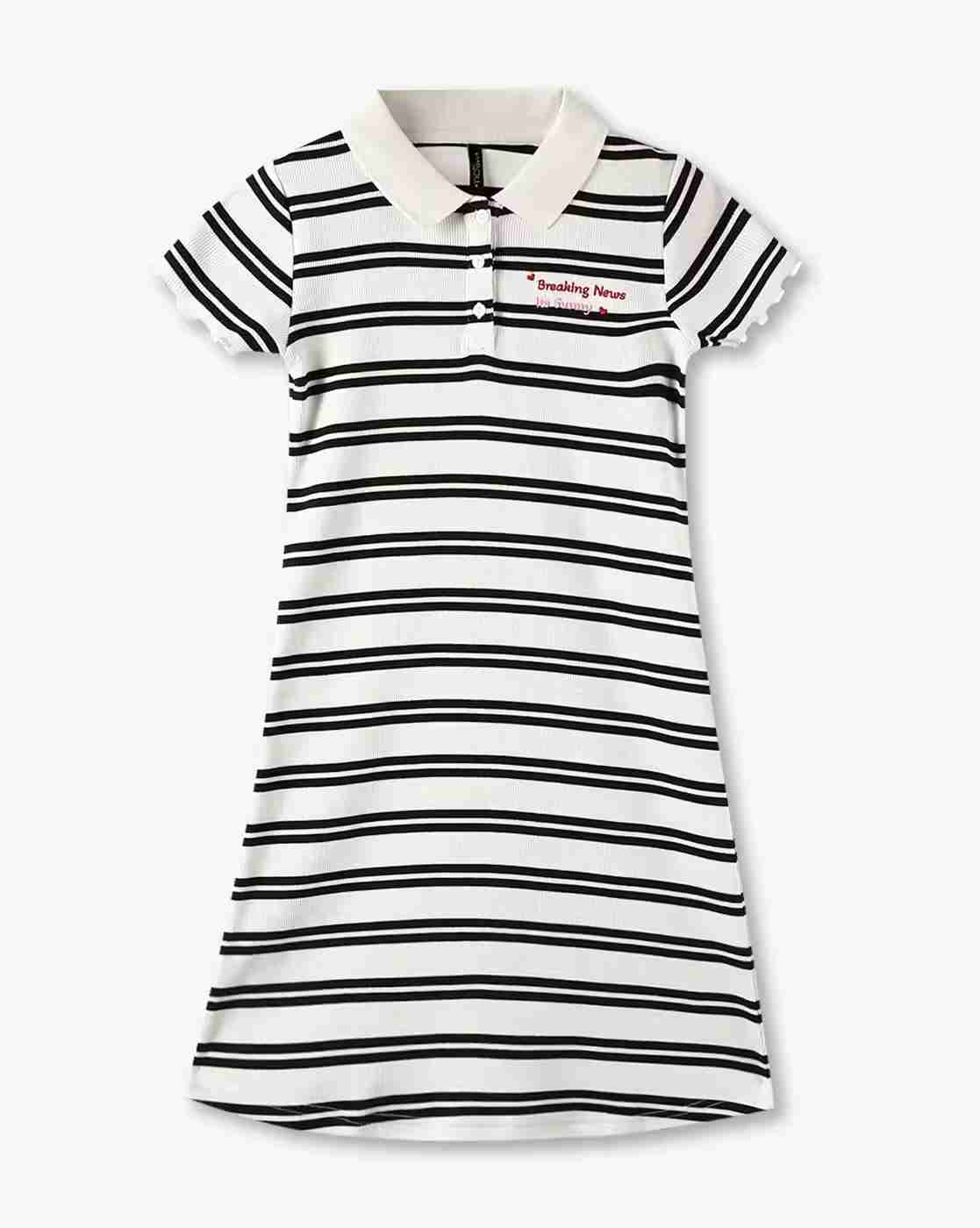 RIO GIRLS | Girls Striped T-Shirt Dress|0