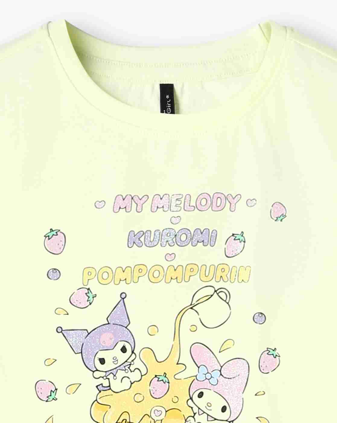 RIO GIRLS | Girls Graphic Print Regular Fit T-Shirt|2