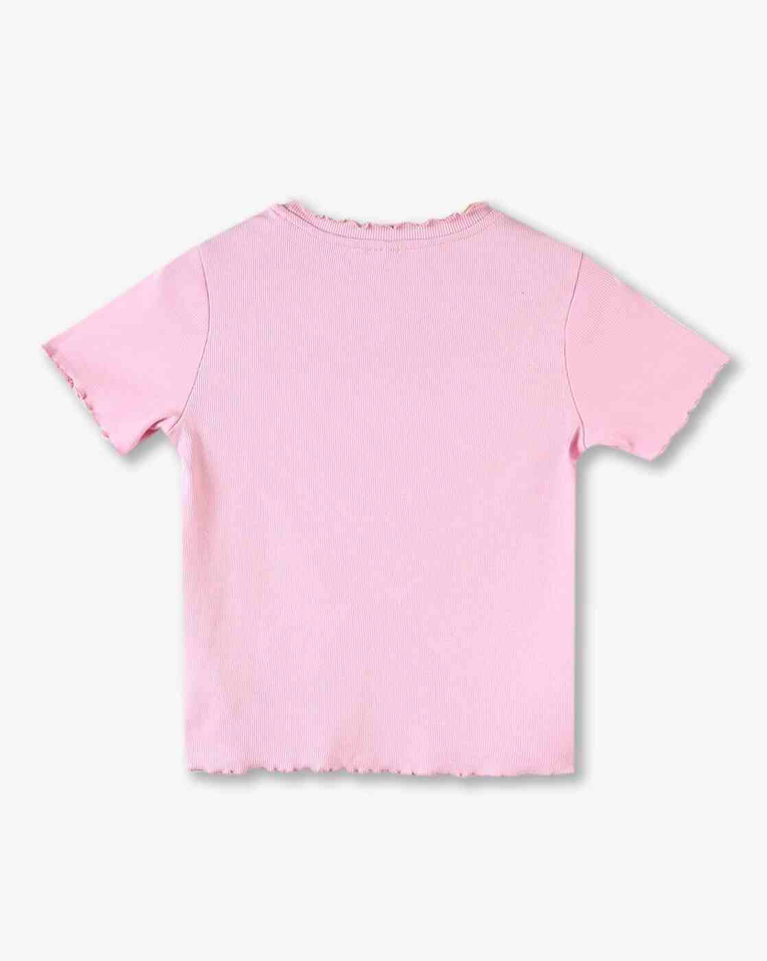 RIO GIRLS | Girls Cherry Chic Print Regular Fit Round-Neck T-Shirt|1