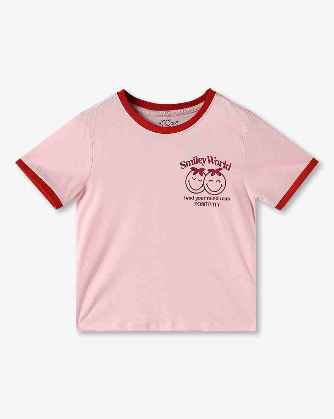 RIO GIRLS | Girls Graphic Print Regular Fit Round-Neck T-Shirt|0