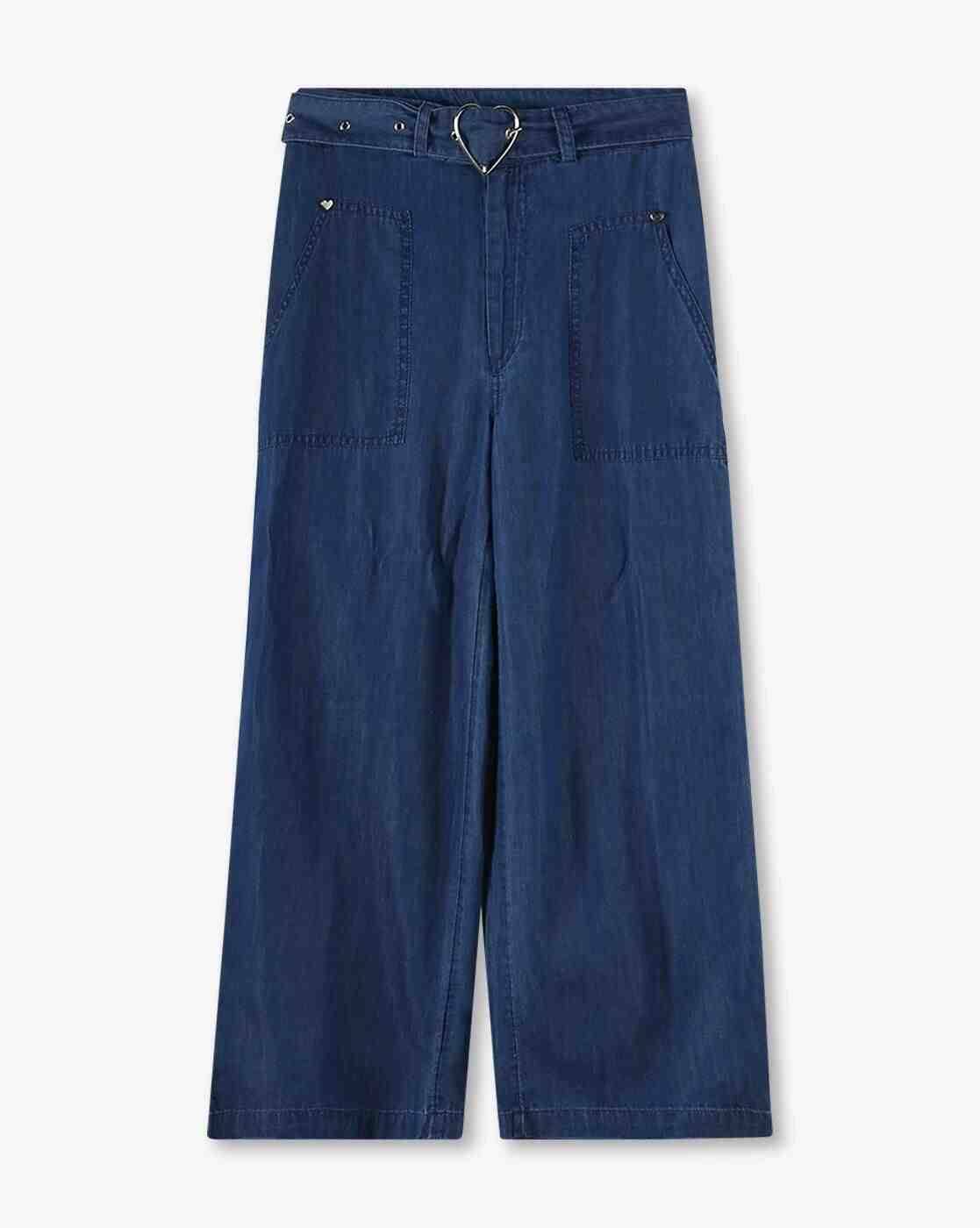 RIO GIRLS | Girls Light-Wash Wide-Leg Jeans|0