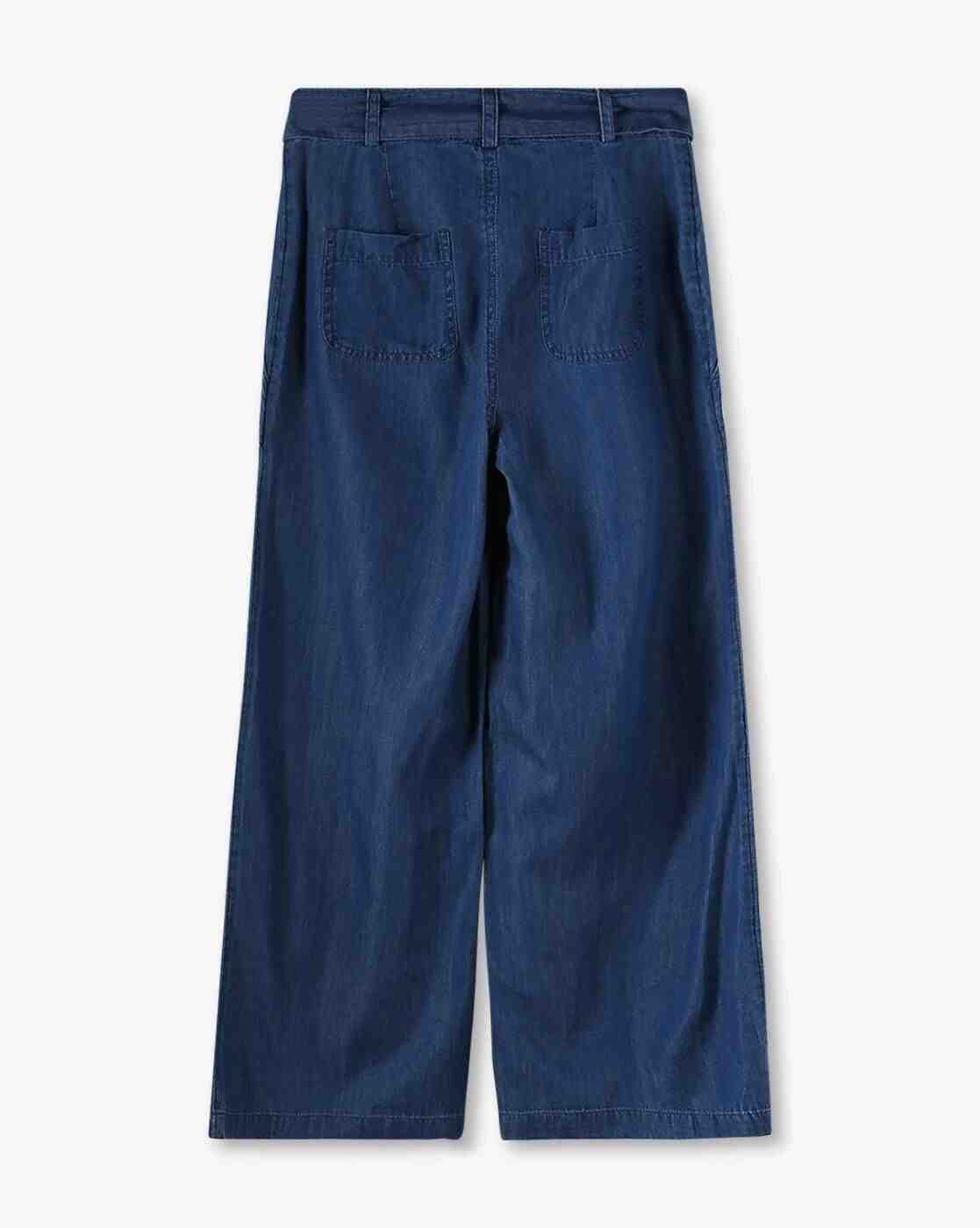 RIO GIRLS | Girls Light-Wash Wide-Leg Jeans|1