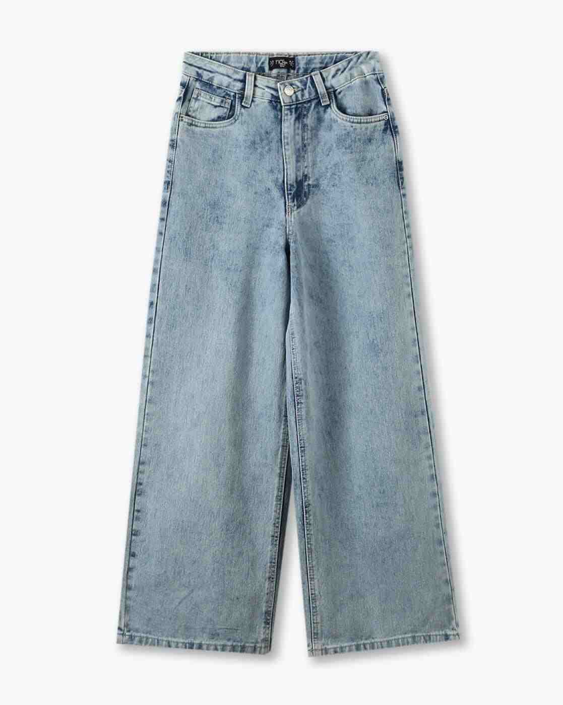 RIO GIRLS | Boys Heavily Washed Wide-Leg Jeans|0