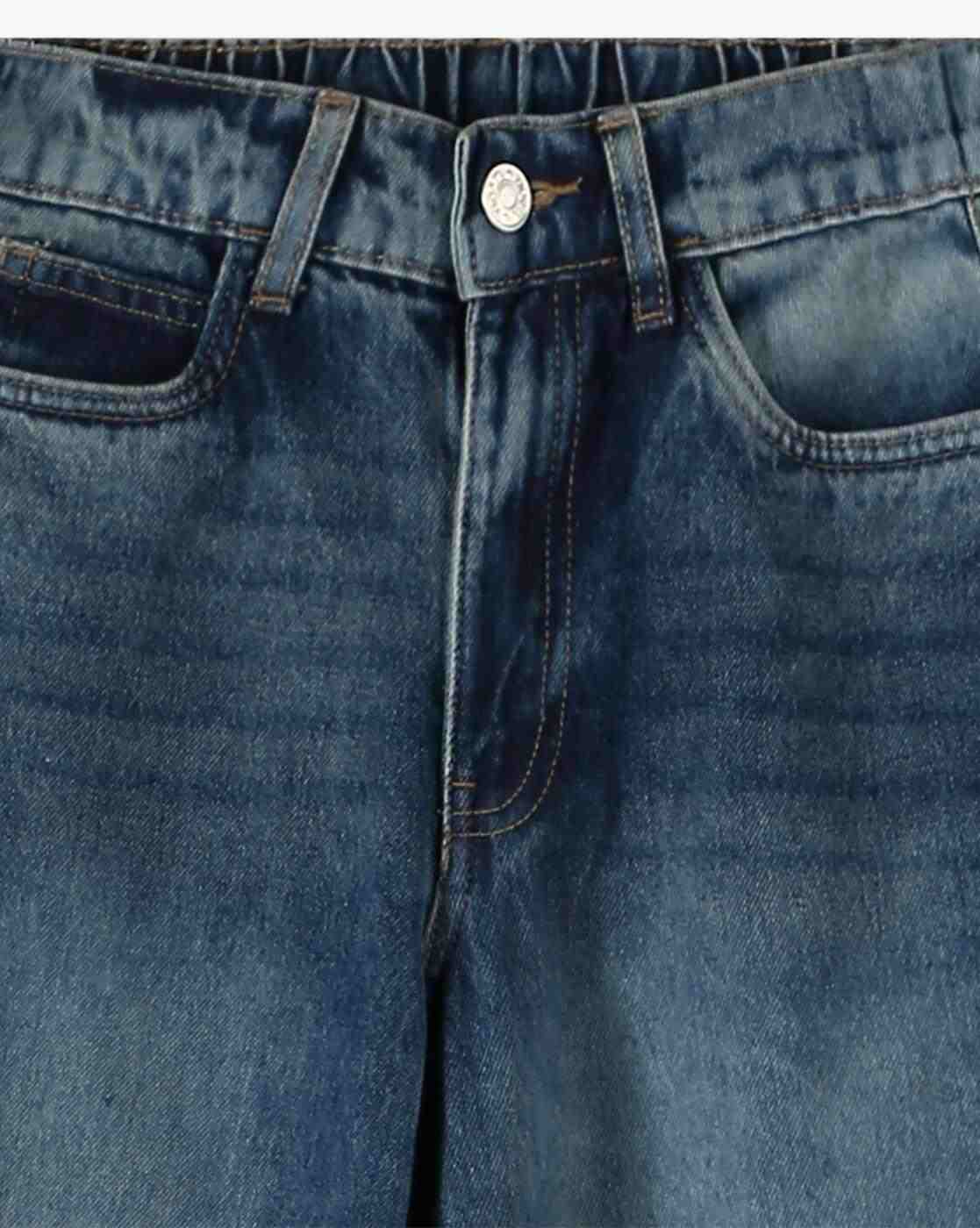 RIO GIRLS | Boys Mid-Wash Wide-Leg Jeans|2