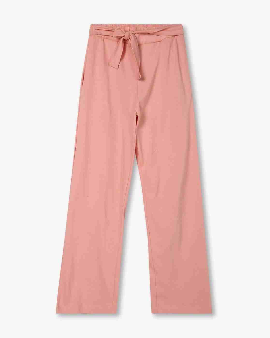 Girls Wide-Leg Cotton Pants