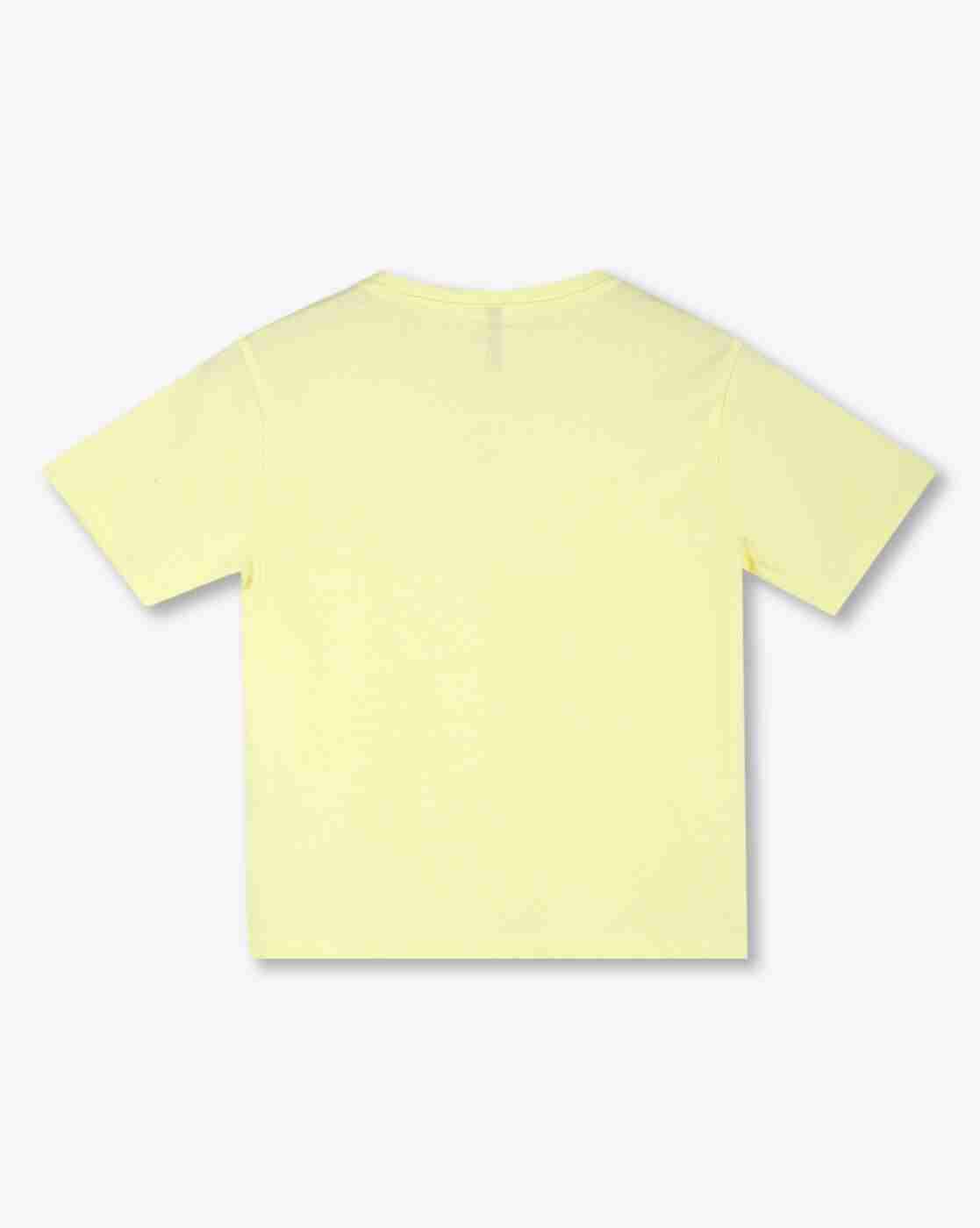 RIO GIRLS | Girls Hibiscus Print Regular Fit Round-Neck T-Shirt|1