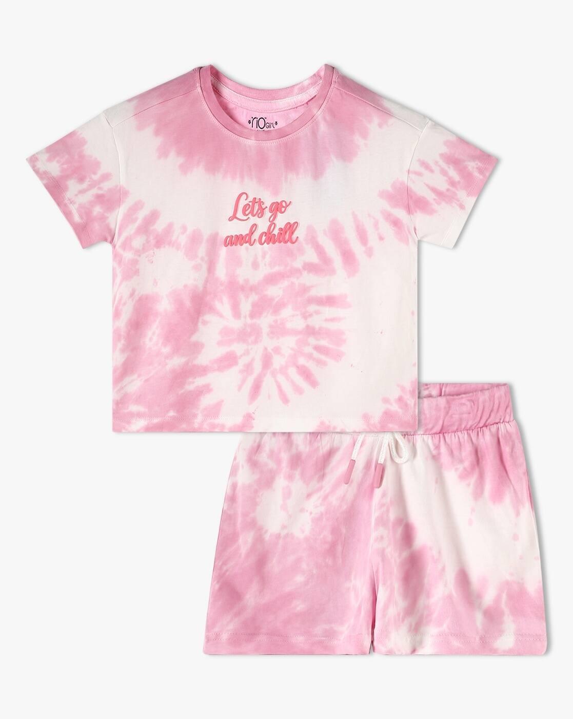 RIO GIRLS | Girls Tie & Dye T-Shirt & Shorts Set|0