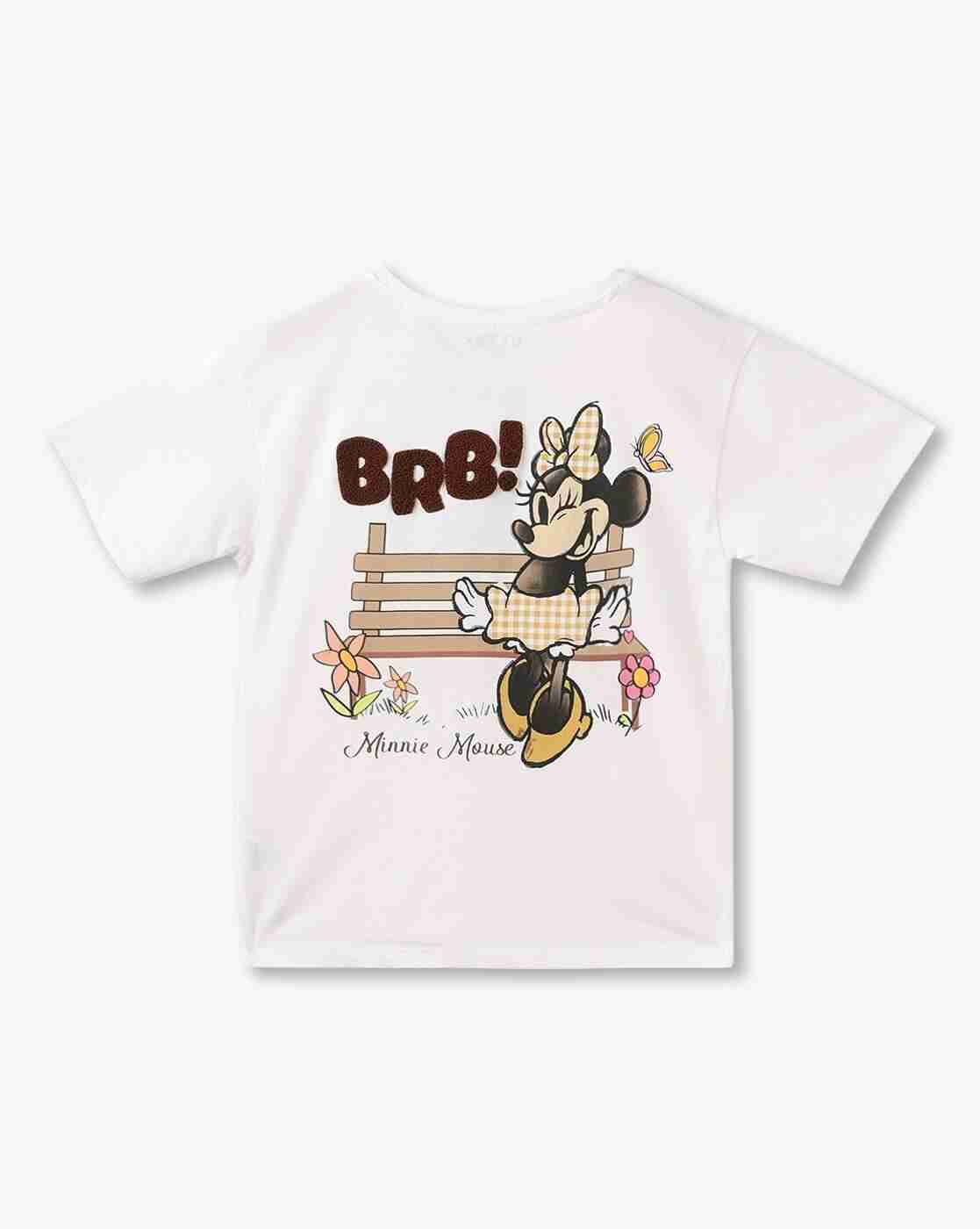 RIO GIRLS | Girls Minnie Print Oversized Fit T-Shirt|1
