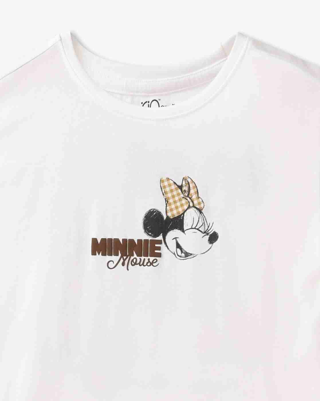 RIO GIRLS | Girls Minnie Print Oversized Fit T-Shirt|2