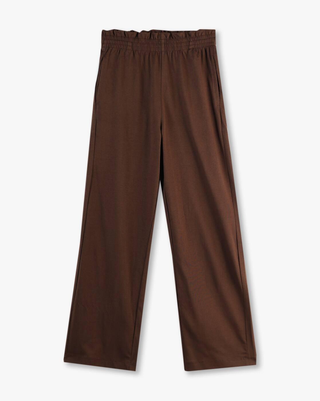 RIO GIRLS | Wide leg pant with paper ba, brown, 8-9y|0