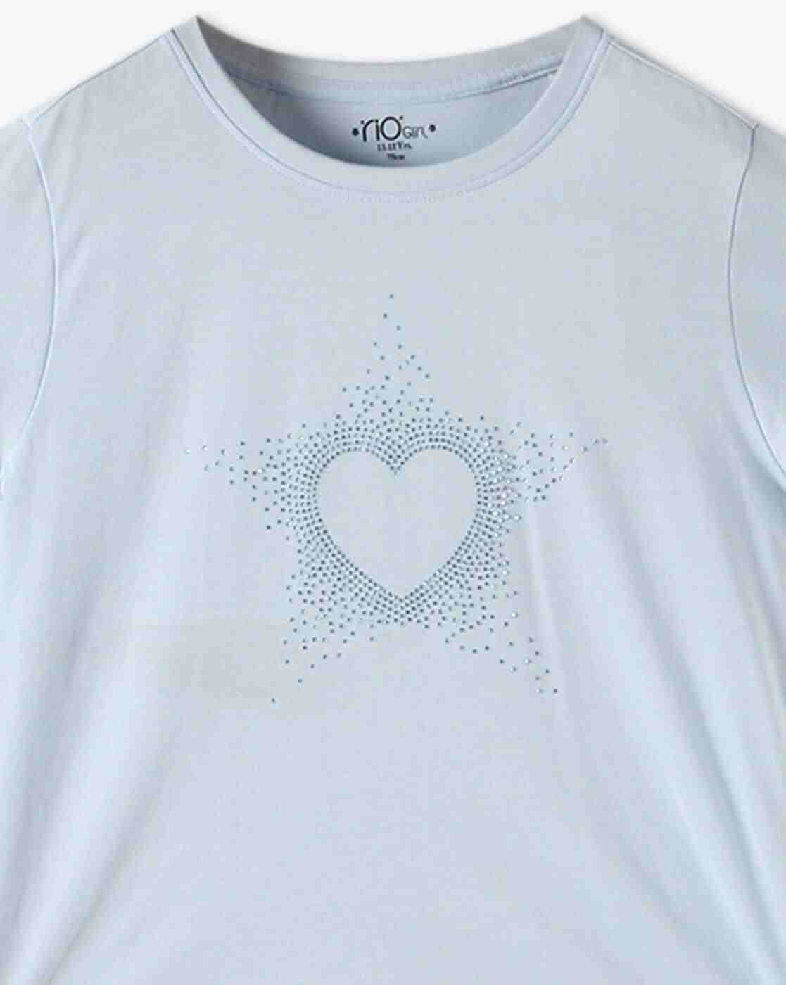 RIO GIRLS | Girls Embellished Round-Neck T-Shirt|2