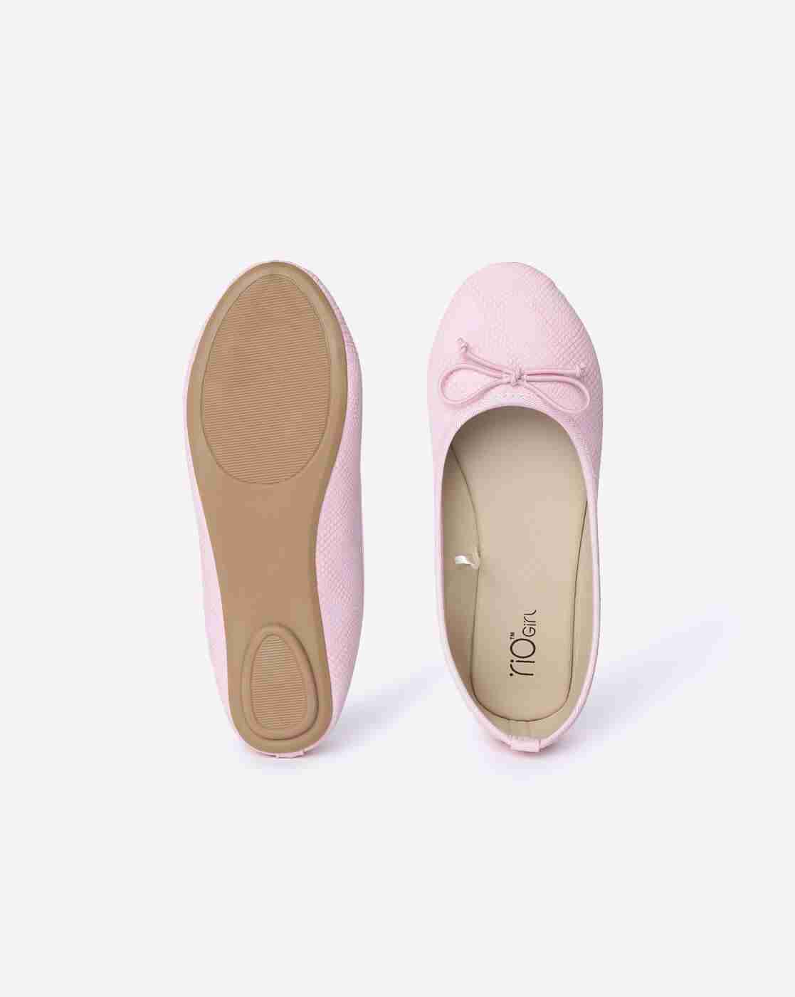 RIO GIRLS | Reptilian-Texture Ballerinas with Bow Accent|3
