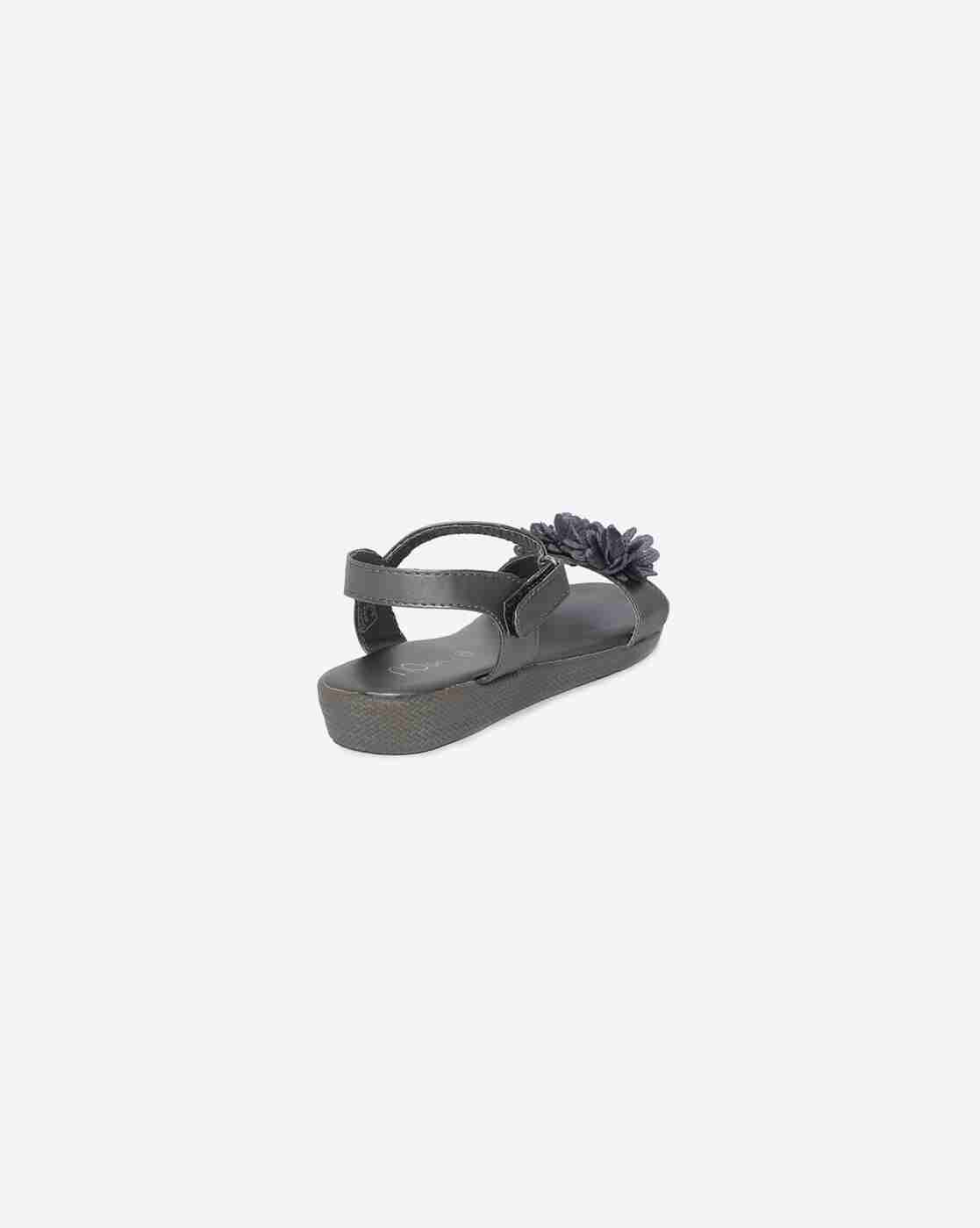 RIO GIRLS | Ankle-Strap Sandals with Corsage|1