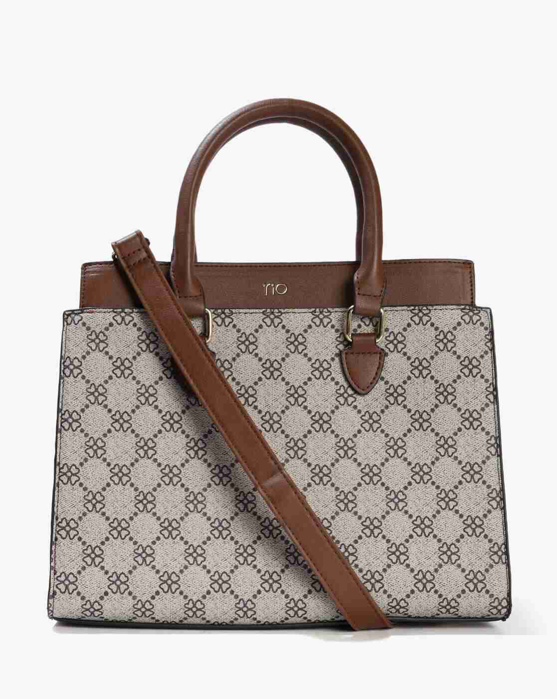 Women Geometric Print Satchel Bag