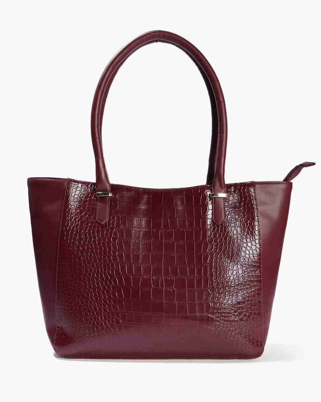Women Croc-Embossed Tote Bag