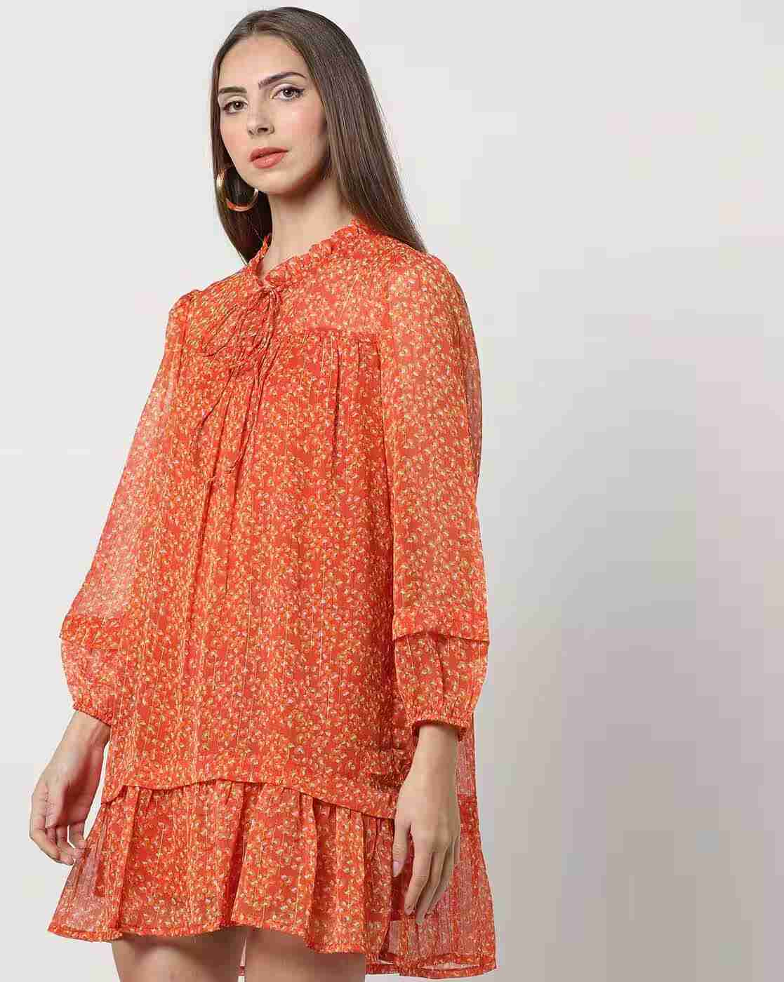 Printed Shift Dress