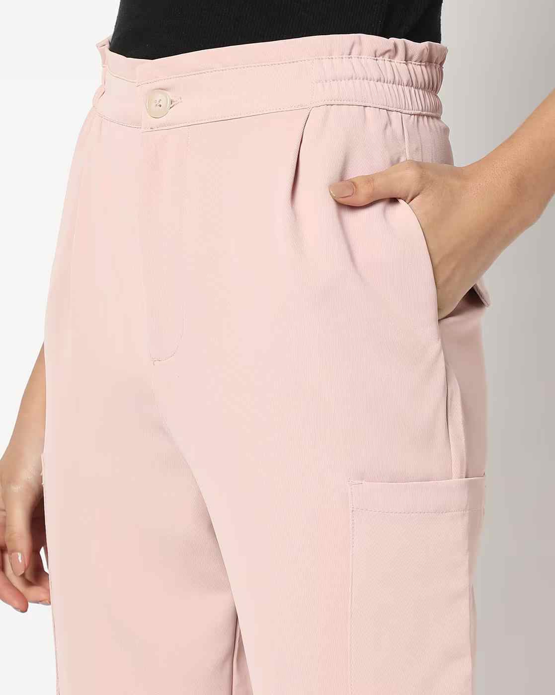 RIO | Women Straight Fit Paperbag Waist Trousers|3