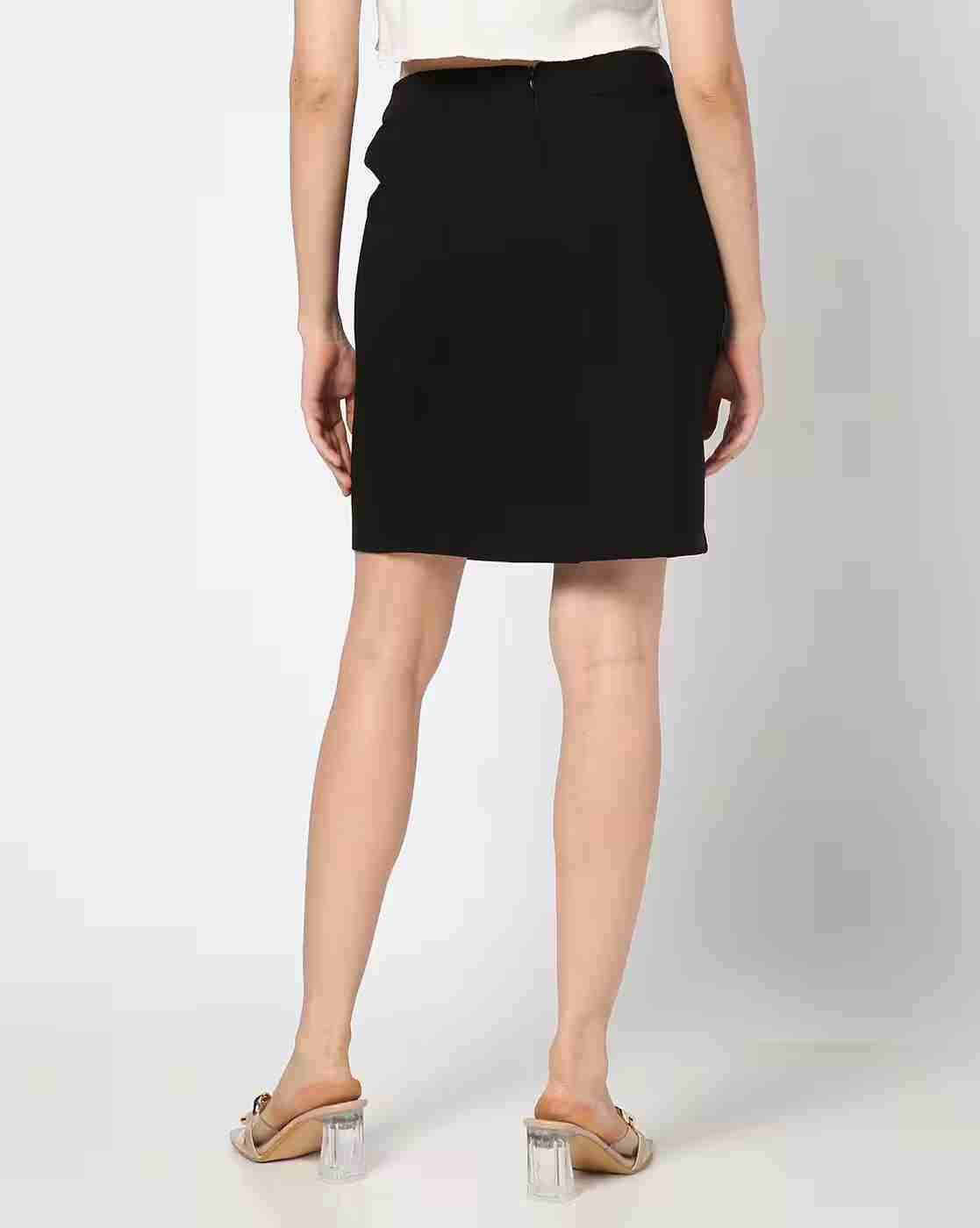 RIO | Women Front Button Straight Skirt|2