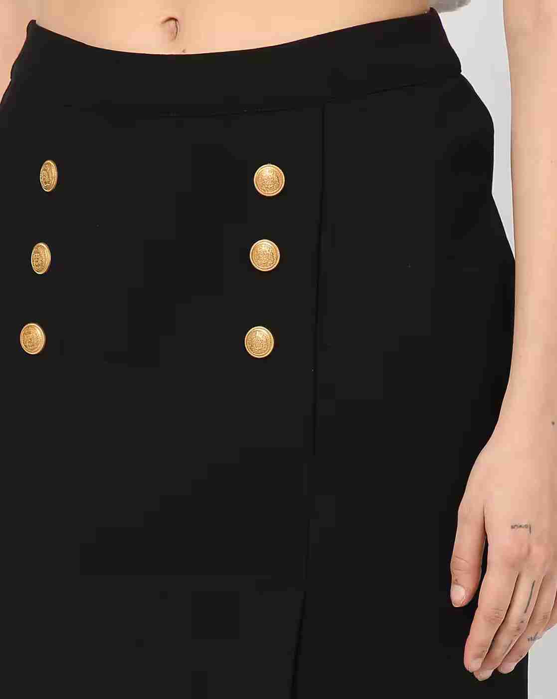 RIO | Women Front Button Straight Skirt|4