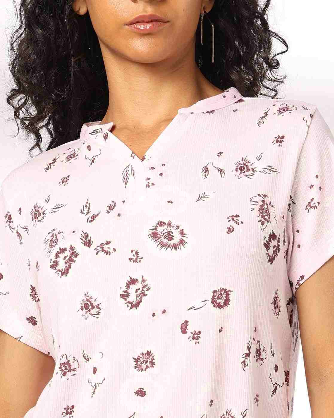 RIO | Women Floral Print Regular Fit V-Neck Top|3