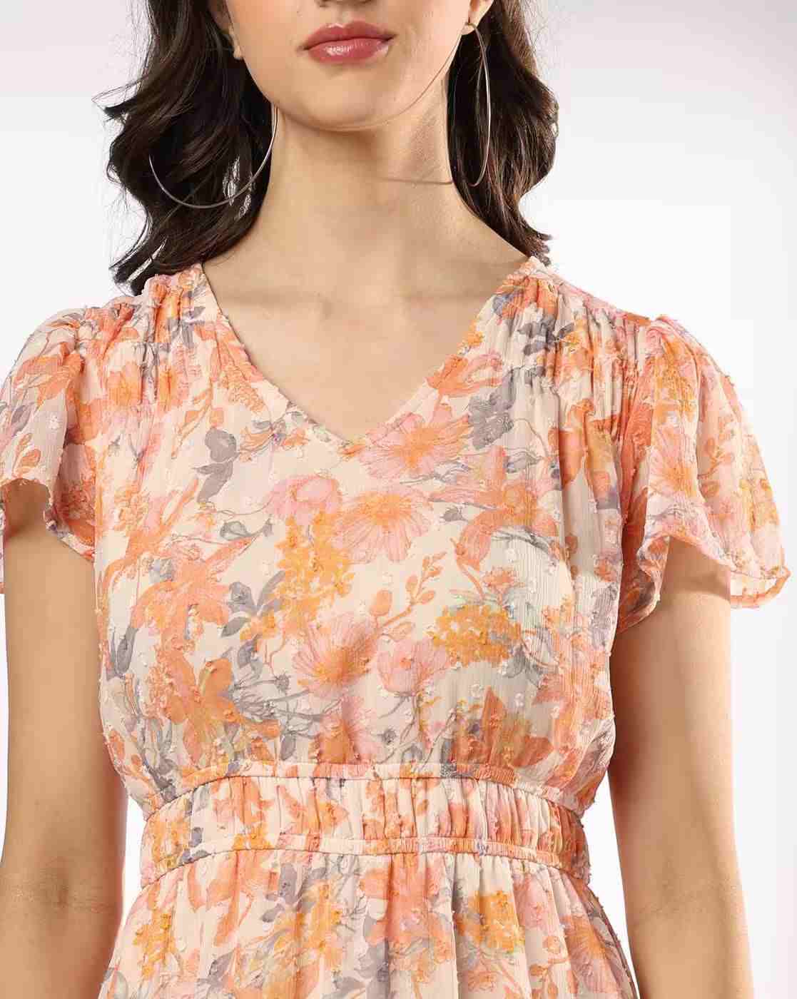 RIO | Women Floral Print Fit & Flare Dress|3