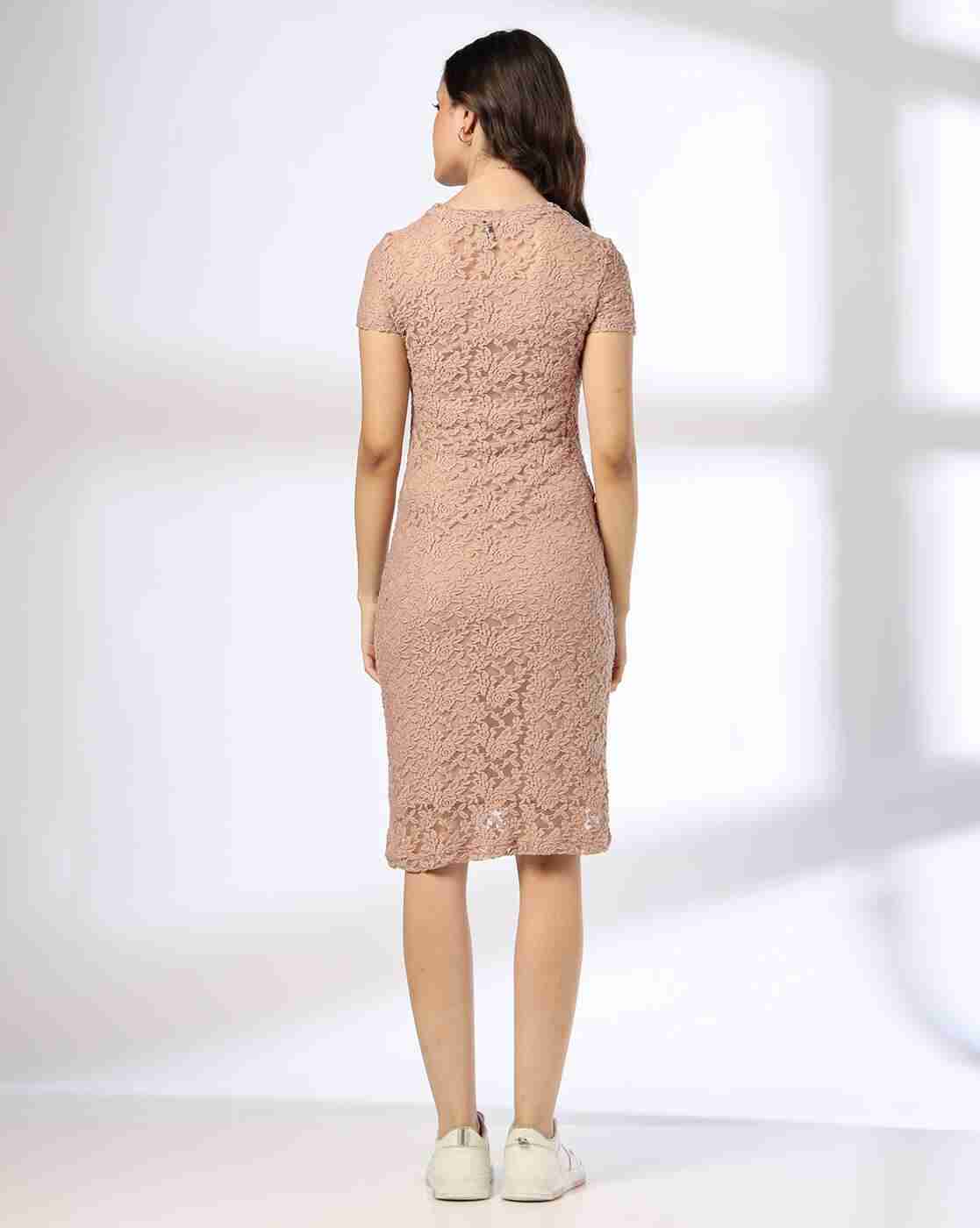 RIO | Women Lace Round-Neck Bodycon Dress|2