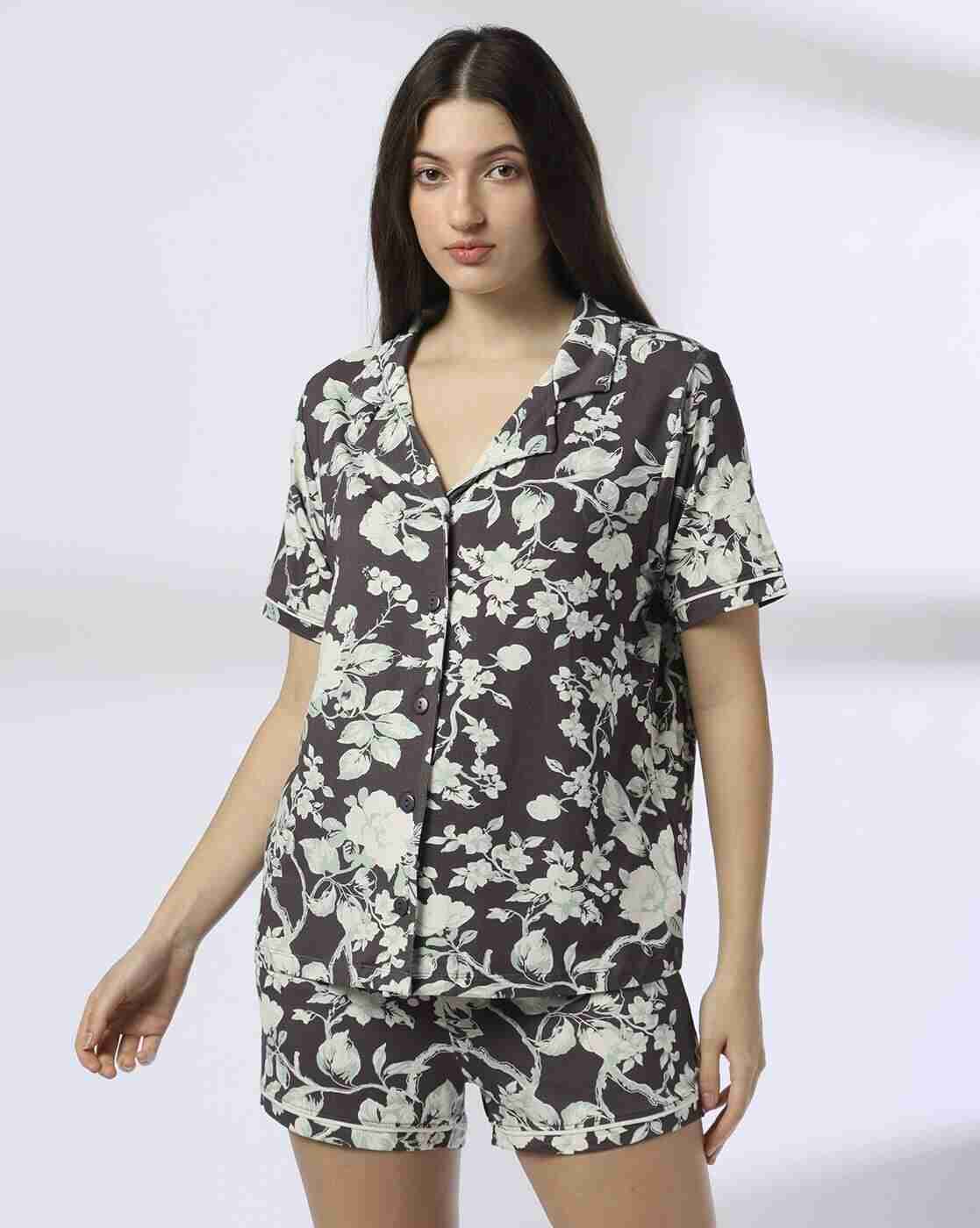 RIO | Women Floral Button-Down Loungewear Shirt|0