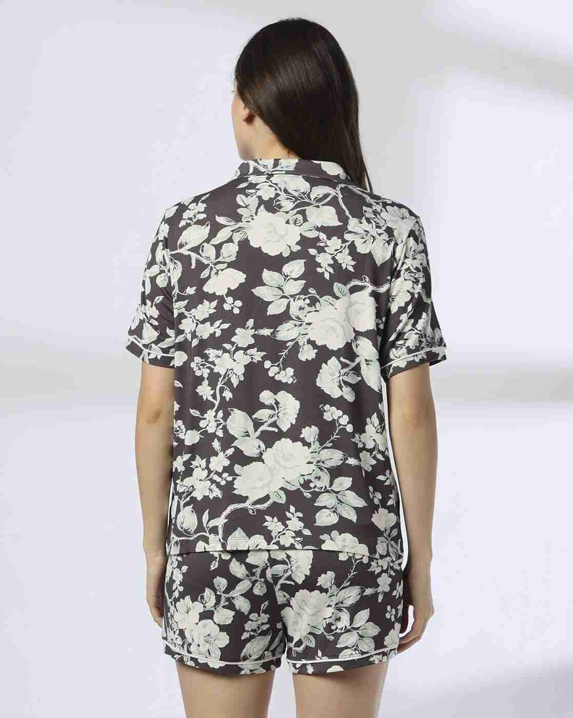 RIO | Women Floral Button-Down Loungewear Shirt|2