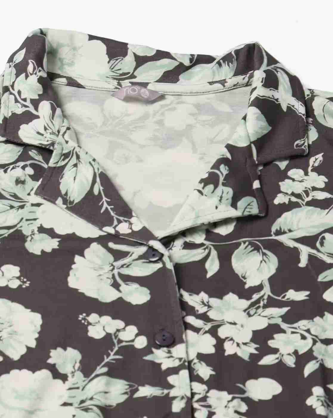RIO | Women Floral Button-Down Loungewear Shirt|4