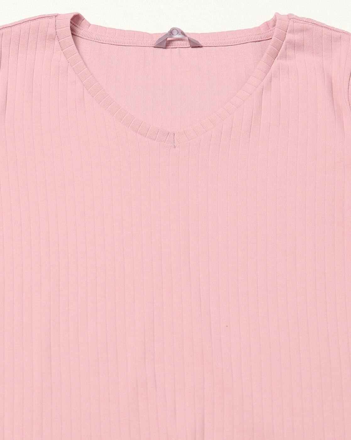 RIO | Women Patterned Regular Fit V-Neck T-Shirt & Pyjamas Set|5