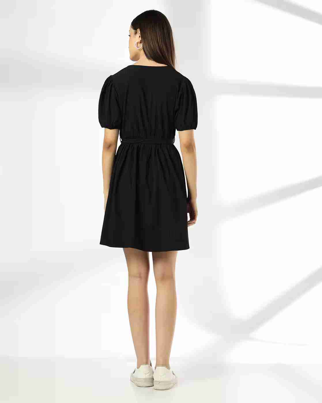 RIO | Women Striped V-Neck Fit & Flare Dress|2