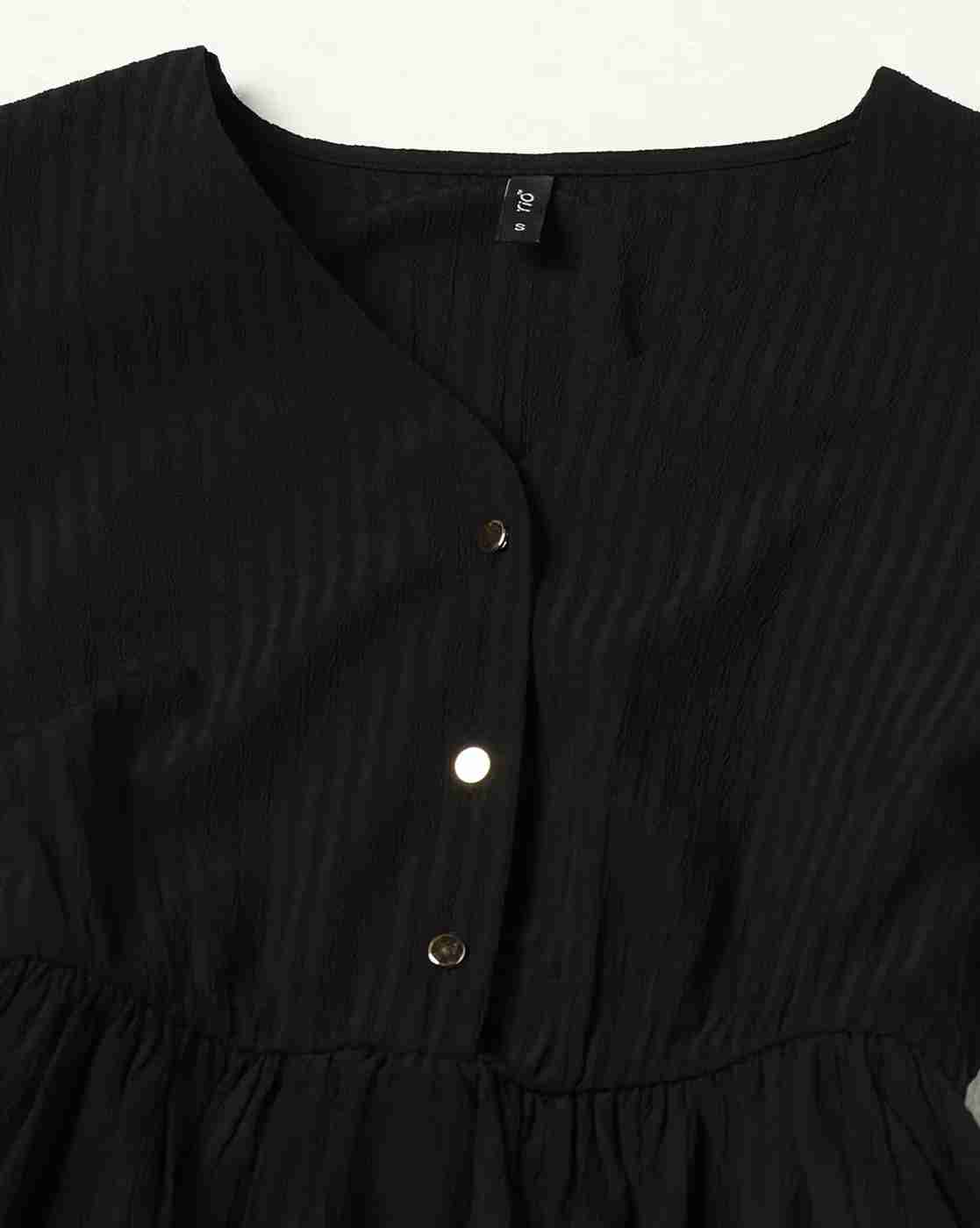 RIO | Women Striped V-Neck Fit & Flare Dress|4