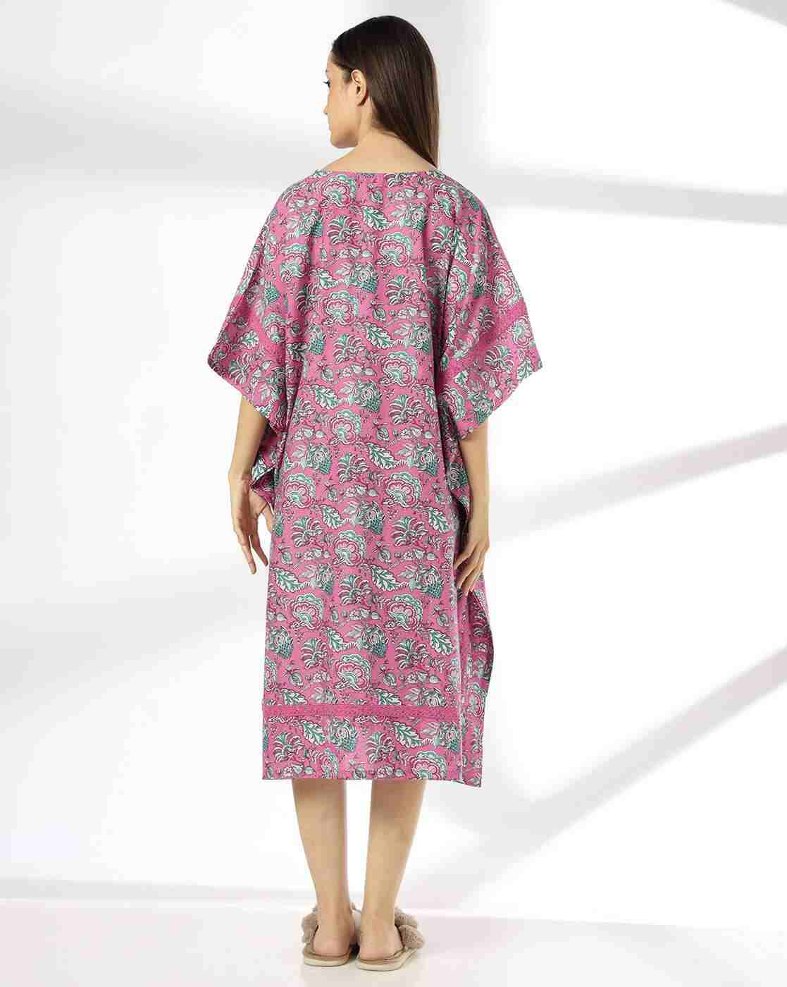 RIO | Women Floral Print Cotton Kaftan|2