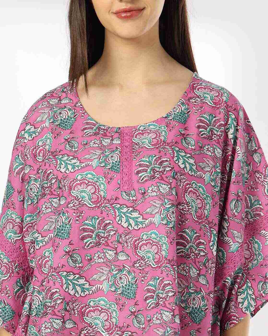 RIO | Women Floral Print Cotton Kaftan|3